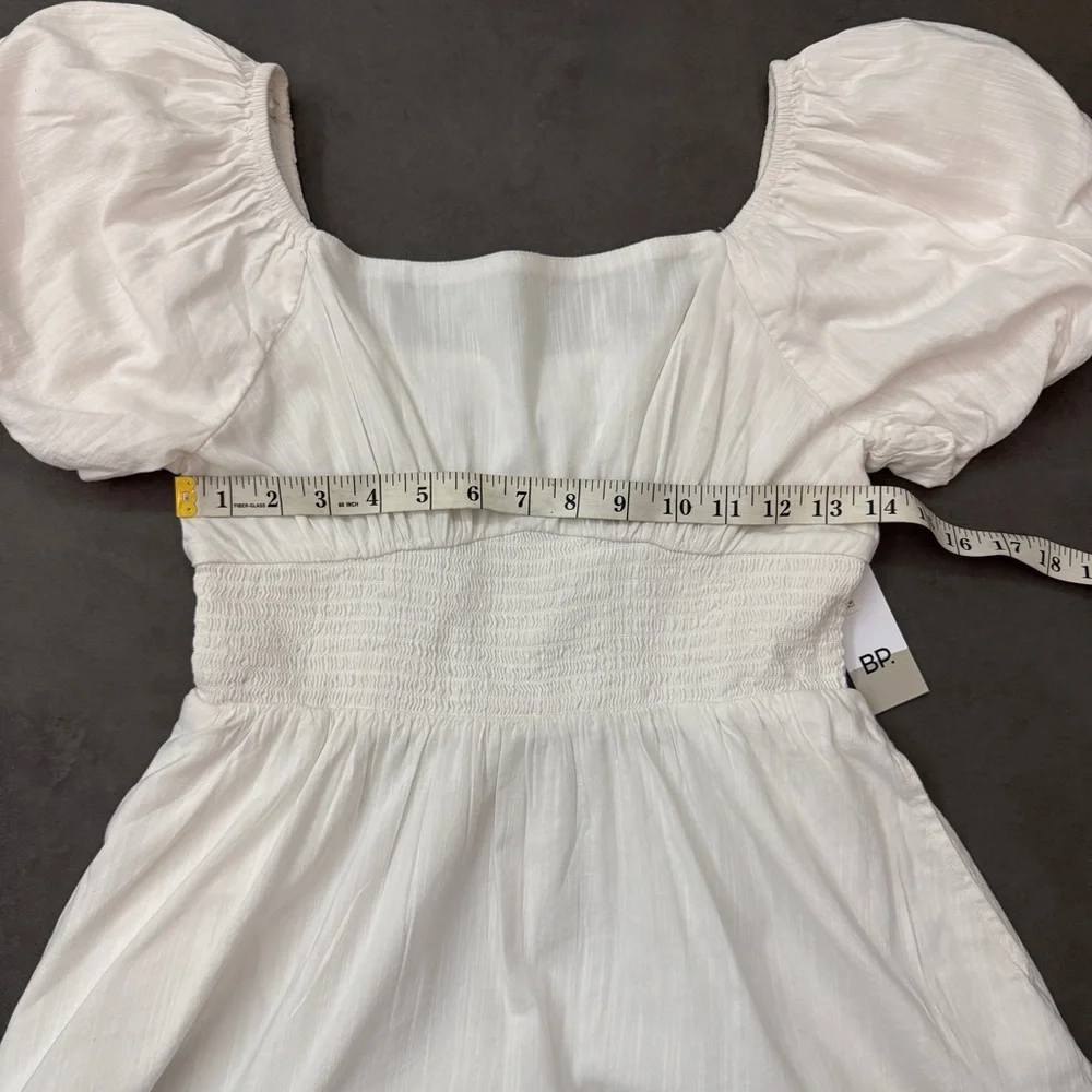 BP White Puff Sleeve Mini Dress - Picture 2 of 3